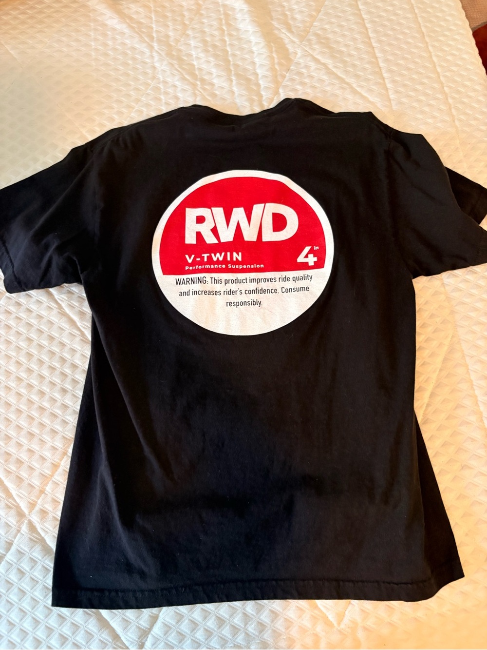 V-Twin Graphic Tee - Black with Red Logo